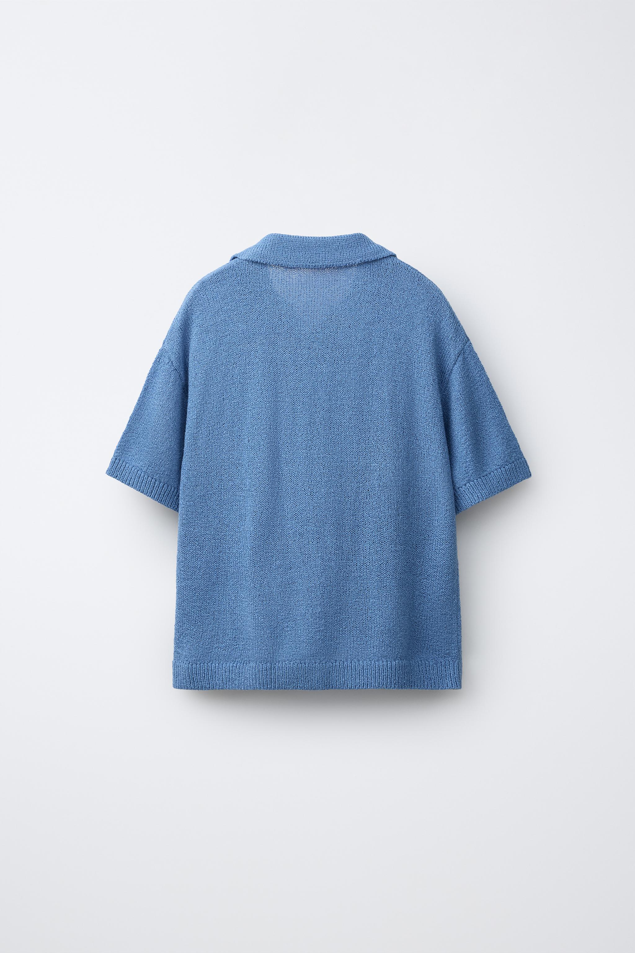 POLO EN MAILLE RUSTIQUE AVEC POCHE